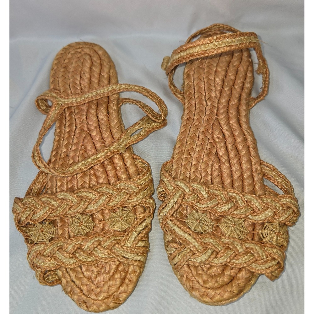 Handmade Waraji Sandals Made in Phillippines During WW2 Never Worn 9-1/4" Sz 7